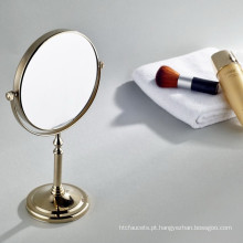 Espelho de aumento para mesa de beleza cosmética em cor ouro grande venda